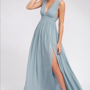 Lulus Heavenly Hues Light Blue Maxi Dress